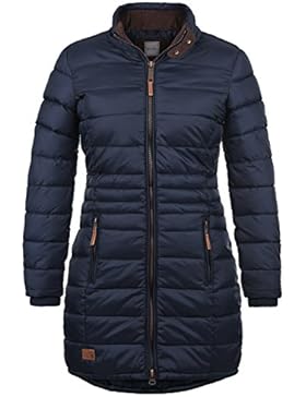 BLEND SHE Carlotta Damen Steppmantel lange Jacke gefüttert mit Stehkragen aus hochwertigem Material