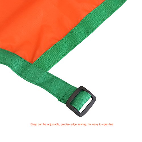 UEETEK Kinder wasserdichte Kunsthandwerk Kittel Schürze für DIY Malerei Gemälde Zeichnung mit Sleevelet(Orange) - 9