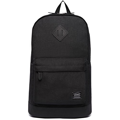 Laptop Backpack, College School Rucksack KAUKKO Hiking Travel Bag Lightweight Casual Daypack Book Bag for Men and Women (Black)