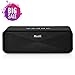 Price comparison product image Bluetooth Speakers Portable Muzili Wireless Outdoor Stereo Speaker Mini Travel Soundbars HD Audio Enhanced Bass Dual-Driver 10 Hour Playtime with Micro SD&TF Slot Handfree Calling (Black)