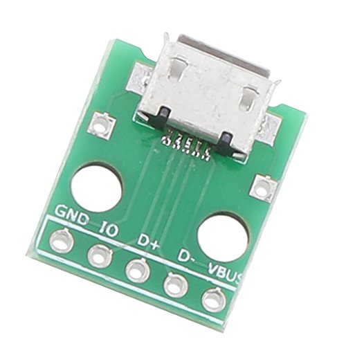MagiDeal Micro-USB-Buchse Anschluss B Typ PCB-Konverter Zu Tauchen Adapter 5pin - 6