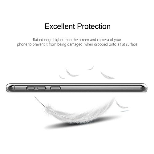 Huawei Y6 II Funda   ivencase Transparente Silicona TPU de Flexibilidad Carcasa Case Bumper Ultra Delgado Espalda Case Cover para Huawei Y6II   Huawei Y6 2 5 5 