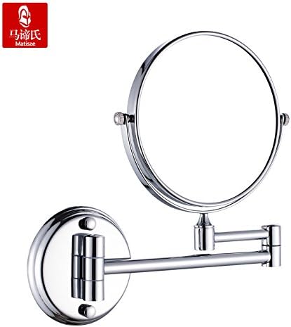 Morct Cosmetology Bathroom, Mirror, Telescopic Wall, Double Side Mirror, 8 Inches Magnified Beauty Mirror,6 Inchmodern And Simple, Comfortable And Durable Home, Beautiful And Dirty