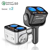 👍【Zwei Zigarettenanzünderbuchsen und unabhängiger Schalter】 Erweitern Sie die Zigarettenanzünderbuchse Ihres Autos von einer auf zwei 12-V- / 24-V-Buchsen, die eine Gesamtleistung von bis zu 90 W bieten. Mit einem unabhängigen Schalter für jede Zigarettensteckdose müssen Sie Ihr Ladegerät nicht ein- und ausstecken wiederholt. Es unterstützt perfekt Ihr GPS, Sitzheizung, Kühlbox, Handstaubsauger und andere Autoprodukte.