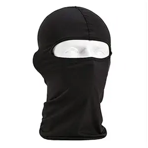 AOW Attractive Offer World Polyester Full Face Mask for Bike Riding (Black)