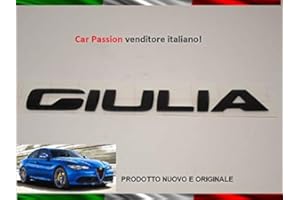 Logo Alfa Romeo Giulia noir brillant original arrière logo Sigla FreGIO