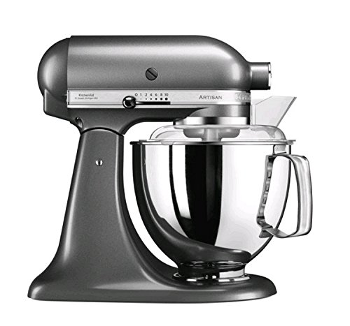 KitchenAid 5KSM175PSEMS, ARTISAN Küchenmaschine mit Profiausstattung, MEDALLION SILBER