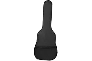 HOVEELUTY Estuche para guitarra Estuche para guitarra Funda para guitarra popular impermeable con cremallera de mano Funda para guitarra eléctrica Bajo Negro Estuche para guitarra portátil de 41 pulgadas Estuch