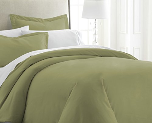 Becky Cameron ienjoy Home Juego de Funda de edredón de Microfibra cepillada Doble (3 Piezas), Salvia, Matrimonio