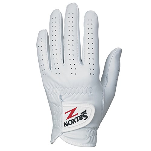 Srixon Leather Guante para Hombre Premium CABRETTA, Blanco, M/L