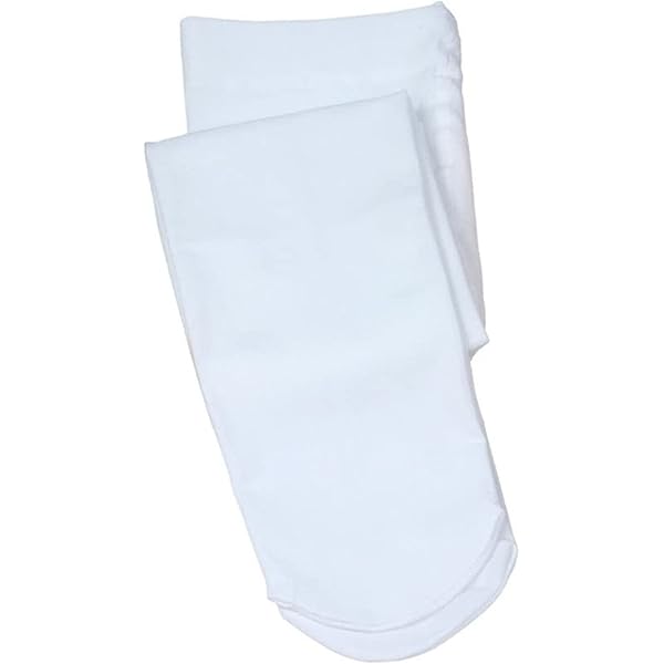 Fangshu 90 DEN Balletpanty voor meisjes, fijne panty voor meisjes, microvezel, antislip, versterkte tenen, wit, 104-130