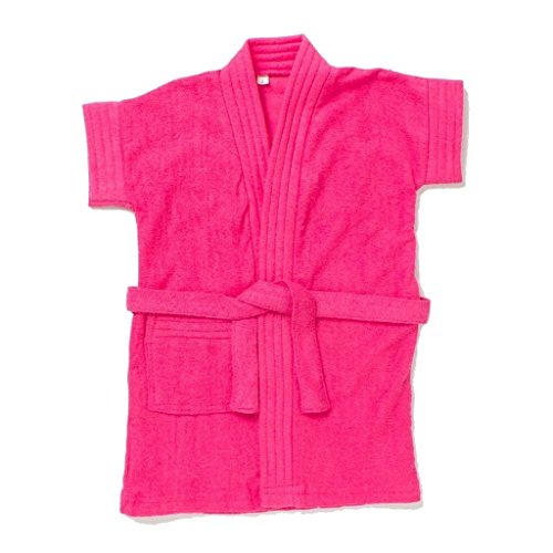 EIO® Soft Baby Boys Girls Dressing Gown Bath Robe (Strawberry, 4-5 years)