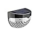 Produktbild YFQH Solar Lights-Dekorative Leuchten 6 LED-Gartenlichter, Wasserdichte Solarlichter Hof, Zaun, Hof, Garten, Garage. Drahtlose Außenleuchten
