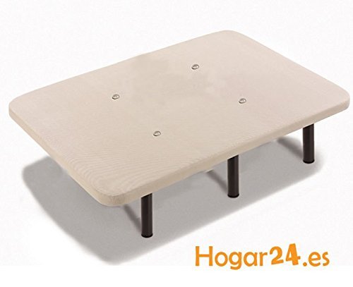Base Tapizada más Colchón Viscoelástico VISCO MEDICOT 3D y Almohada Fibra Resinada (150x190 cm - Metal 32 cm)