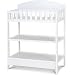 Infantastic Baby Changing Table from Natural Wood Unit 2 Storage Surfaces Furniture Nursery Baby Furniture in Different Colours (White)