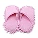 Produktbild Sperrins 1 Paar (2 Stück) Unisex Waschbar Staub Mop Hausschuhe Schuhe Mikrofaser Reinigung Hausmopp für Haus Küche Büro