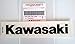 Produktbild ganz neu 100% Original Kawasaki Marke Aufkleber schwarz 153mm x 23mm