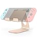 Produktbild MoKo Nintendo Switch Ständer - 210°Grad Multi-Winkel Aluminium Desktop Halterung für Gaming Nintendo Switch 2017, Rose Gold