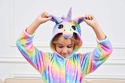 PENGMAI-Licorne-Peignoir-pour-Enfants-Fille-Garon-avec-Capuche-Vtements-De-Nuit-Pyjamas-Robe-de-Chambre-Serviette-Doux-2-11Ans