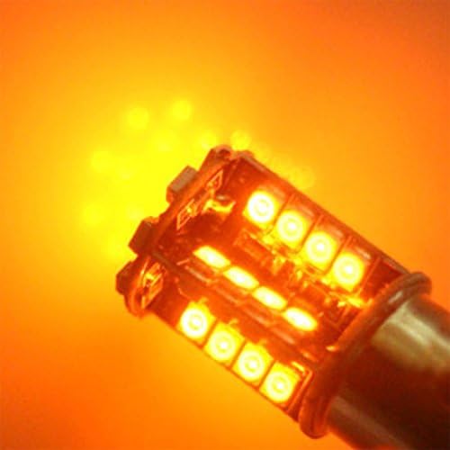 1156 Amber Orange 44 LED Canbus Bulbs Indicator Signal Front Rear 581 BAU15S 2X