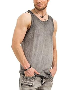 trueprodigy Casual Herren Marken Tank Top einfarbig Basic, Oberteil cool und stylisch mit Rundhals (Ärmellos &...
