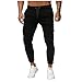 Produktbild B-COMMERCE Herren Freizeithose Jogginghose | Moderne Männer Lange Trainingshose | Herren Schwarze Sporthose für Fitness Training Freizeit Bodybuilding Cargohose
