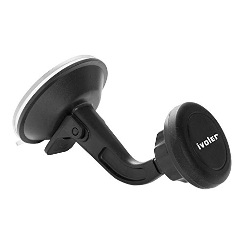 iVoler Supporto Magnetico Auto Universale Adesivo su Cruscotto Parabrezza, Porta Cellulare Auto Ventosa 360 Gradi di Rotazione per IPhone 7 / 7plus / 6 / 6plus /5 /5S / 5C, Samsung Galaxy S6 / S6 Edge / S5 / S4, Sony / Nexus / LG G5 / Huawei / HTC Ecc- Colore Nero
