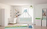 Polini Kids Simple 323 Kinderbett weiß aus Birkenholz,3023-04 - 3
