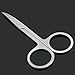 New Stainless Steel Facial Eyebrow Nose Hair Curved Tip Makeup Trimming Scissor