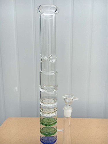 Neuer Stil Glas Bong Glas Wasserpfeife With 6 Honeycom and 1 Whirl Percolator Glas Wasser Rohre - 6