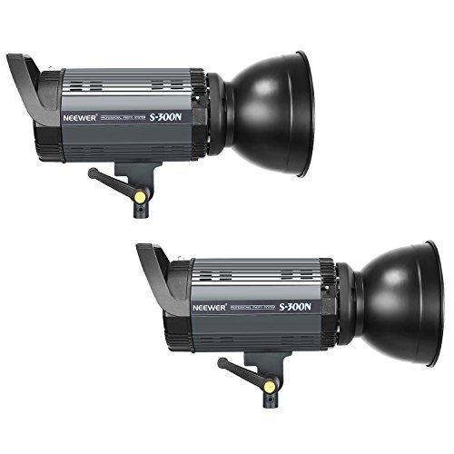 Neewer 600W Photo Studio Strobe Flash and Softbox Lighting Kit: (2)300W Monolight Flash(S-300N),(2)Reflector Bowens Mount,(2)Light Stand,(2)Softbox,(2)Modeling Lamp,(1)RT-16 Wireless Trigger,(1)Bag