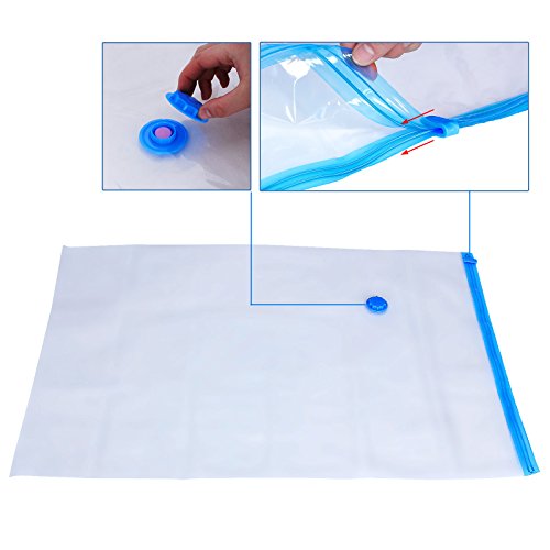 Songmics 10-tlg Set 60 x 80 cm Vakuumbeutel Vakumm Aufbewahrungsbeutel Haushaltshelfer Luftpumpe gratis RVM101 - 9