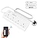 Price comparison product image Houkiper Smart Power Strip, WiFi Smart Surge Protector Extension Lead with 4 AC Outlets 4 USB Port Remote Control Voice Control Compatible with Alexa Echo Google Assistant and IFTTT, No Hub Required.