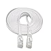 Produktbild HKFV 1M RJ45 CAT6 Ethernet Netzwerk LAN Kabel Wohnung UTP Patch Router Interessante Menge Kabel (Weiß)