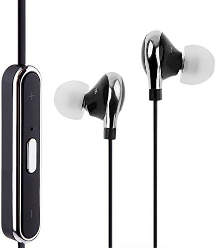 ES Traders® Sports Bluetooth 4.0 Stereo Wireless Bluetooth Earbuds Earphone Headphone for iPhone Samsung (Black)