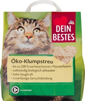 Preisvergleich Produktbild Dein Bestes Katzenstreu, Öko-Streu klumpend, 1 x 10 l
