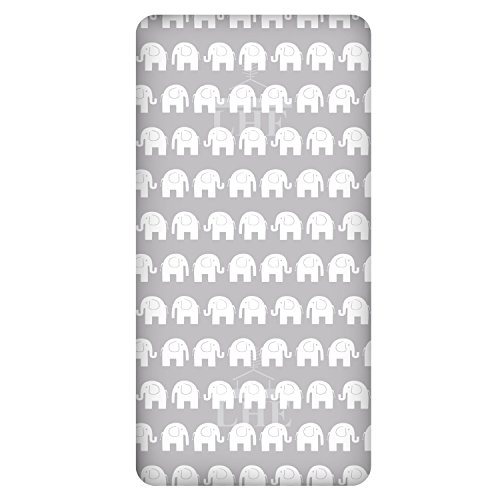 LHE Baby COT CRIB MOSES BASKET patterned fitted sheets size 38x80 40x90 120x60 140x70cm 100% cotton 47 DESIGNS (COT 70X140cm, 12-WHITE ELEPHANTS ON GREY)