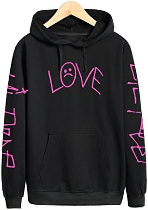 Lil Peep Love Hoodies Men Women Asual Hip Hop Crewneck Rapper Sweatshirt Cry Baby Kawaii Hoodie Rip Lil Peep Hell Boy Hoody Black L