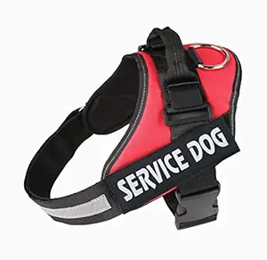 PETS CREATION Premium Super Harness,The ONLY Original K9 Harness, No-Pull Reflective Breathable Adjustable Harness No More Pulling, Tugging or Choking (Large(23 - 30KG), RED)