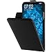 Price comparison product image PhoneNatic Artificial Leather Case compatible with Apple iPhone X/XS - Flip-Case black Cover Cover