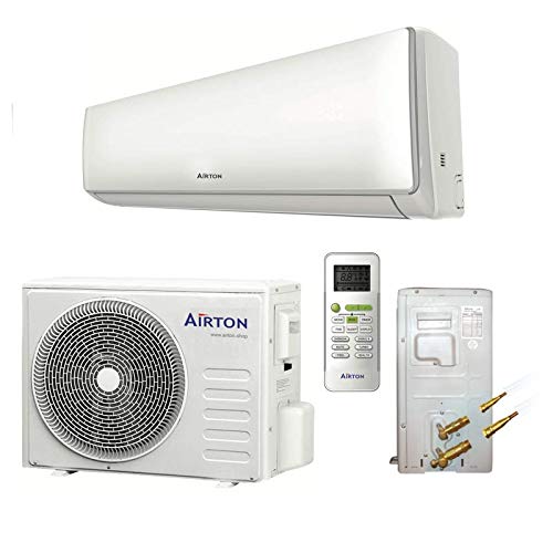 Airton Climatiseur réversible prêt à poser 3400W 12000 BTU pré-chargé en gaz R32 (PAC AIR/AIR) - vendu sans liaison Readyclim [Classe énergétique A++]
