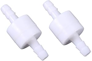 MLMLH Válvula de Retención en Línea de Plástico, 2 Piezas Válvulas de Retención Unidireccionales, Válvula de Retención sin Retorno para Agua(6mm)