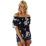  VERO MODA Damen Langarmshirt Gr. 36, blau