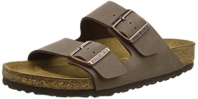 Birkenstock Arizona, Sandales Bout ouvert mixte adulte, Marron (Mocca), 43 EU