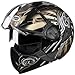 BikzSpare STUDDS DOWNTOWN FULL FACE DECOR FLIP OFF HELMET (MEDIUM, D1 BLACK N12) RS.1723.00