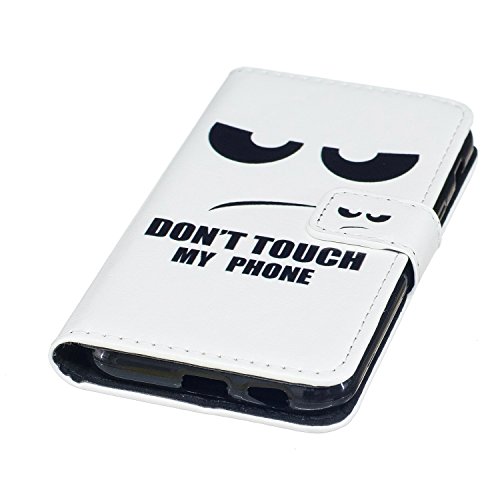 Galaxy A5 2017 Hülle,Samsung Galaxy A5 2017 Handycover,JAWSEU Niedlich Schwarz Auge Muster Pu Leder Wallet Brieftasche Cover Magnetverschluss Book Style Handyhülle Schutzhülle Ledertasche Case Cover Etui mit[Ständerfunktion] und [Kartenfächer] für Samsung Galaxy A5 2017+1xSchwarz Glitzer Bling Eingabestift-Schwarz Auge - 4