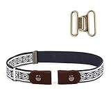 Einfach verstellbare Gürtelgröße:Schnallenfreie Gürtel einstellbare Länge, wenn es zu groß oder zu klein ist, justieren Sie es einfach, indem Sie die Metallstange schieben, um die richtige Größe zu erhalten.