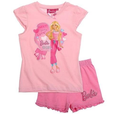 Preisvergleich Produktbild Barbie Mädchen Shorty-Pyjama - rosa - 92