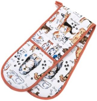 Mad About Cooking 18 x 88 cm Small Double Oven Glove It's A Dog's Life, Multi-Color