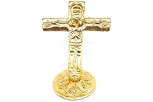 DE BUSSY Cruz Itinerante de mesa 85mm dorada